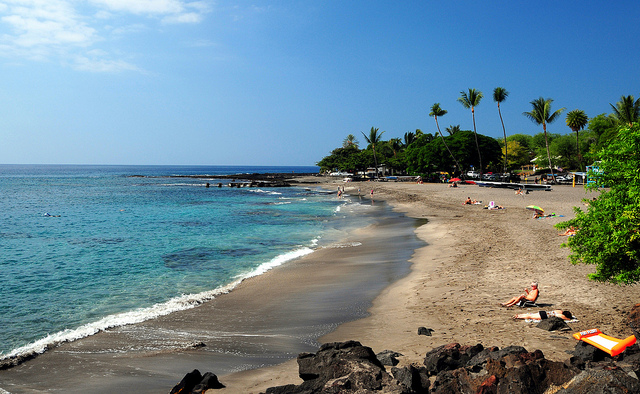 Ho'okena Beach Park. A historic site open to the public and a short drive from Opihihali.