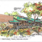 Restaurant & Welcome Center - Rear Elevations